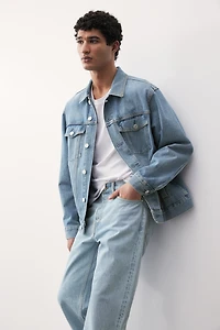 Jean droit Taille Haute Coupe Décontractée