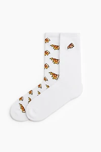 2-Pack Socks with Motif