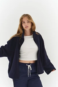 Half-Zip Teddy Fleece Jacket