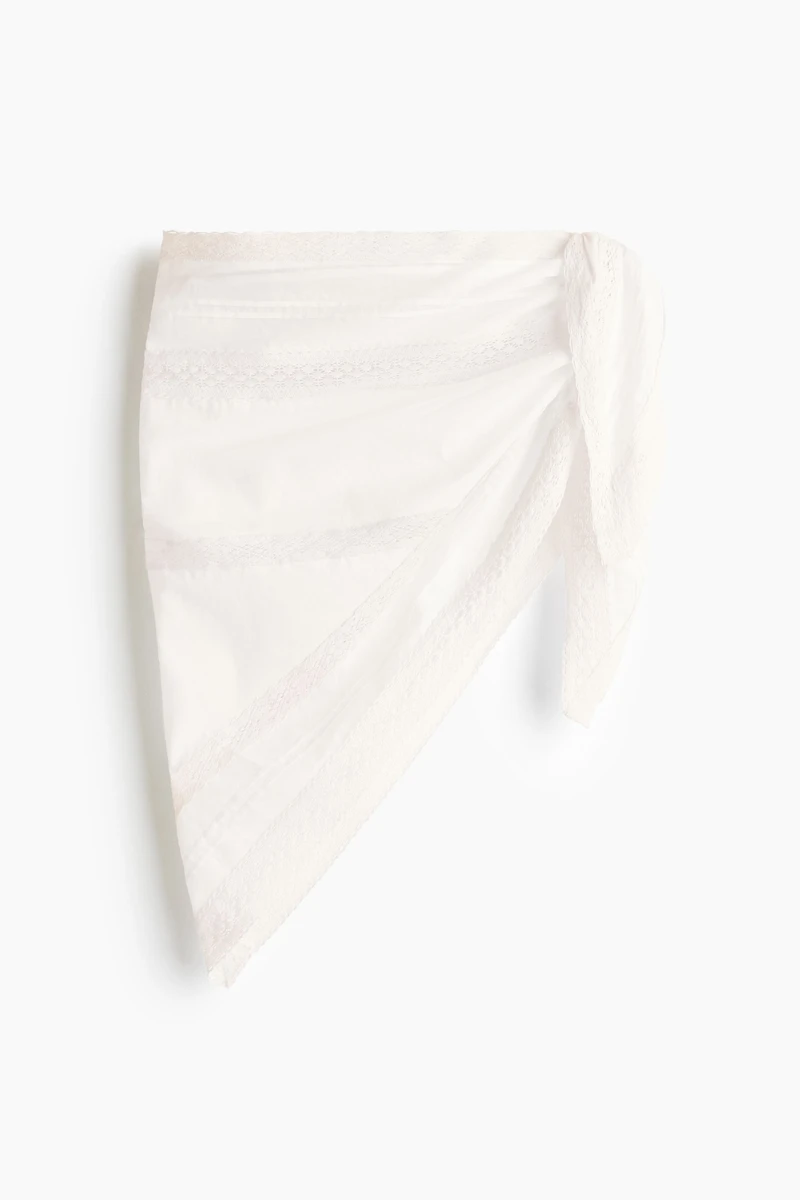 Lace-Trimmed Sarong