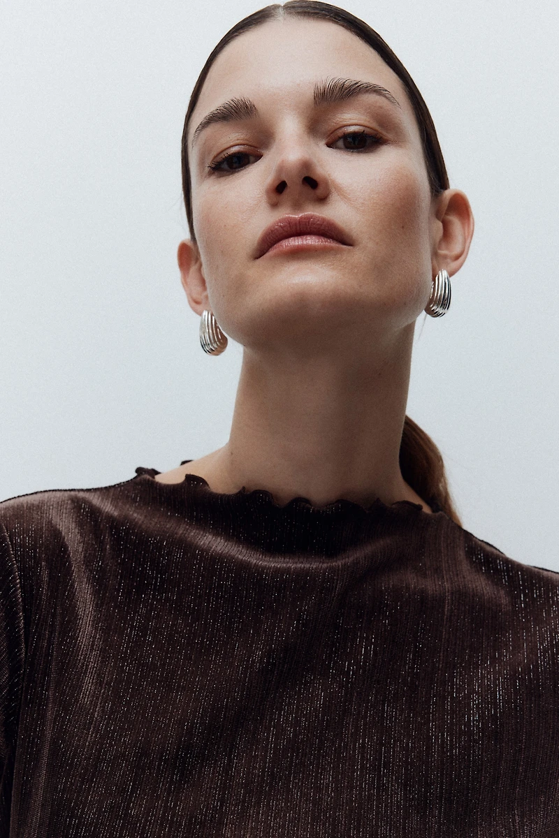 MAMA Glittery velour dress