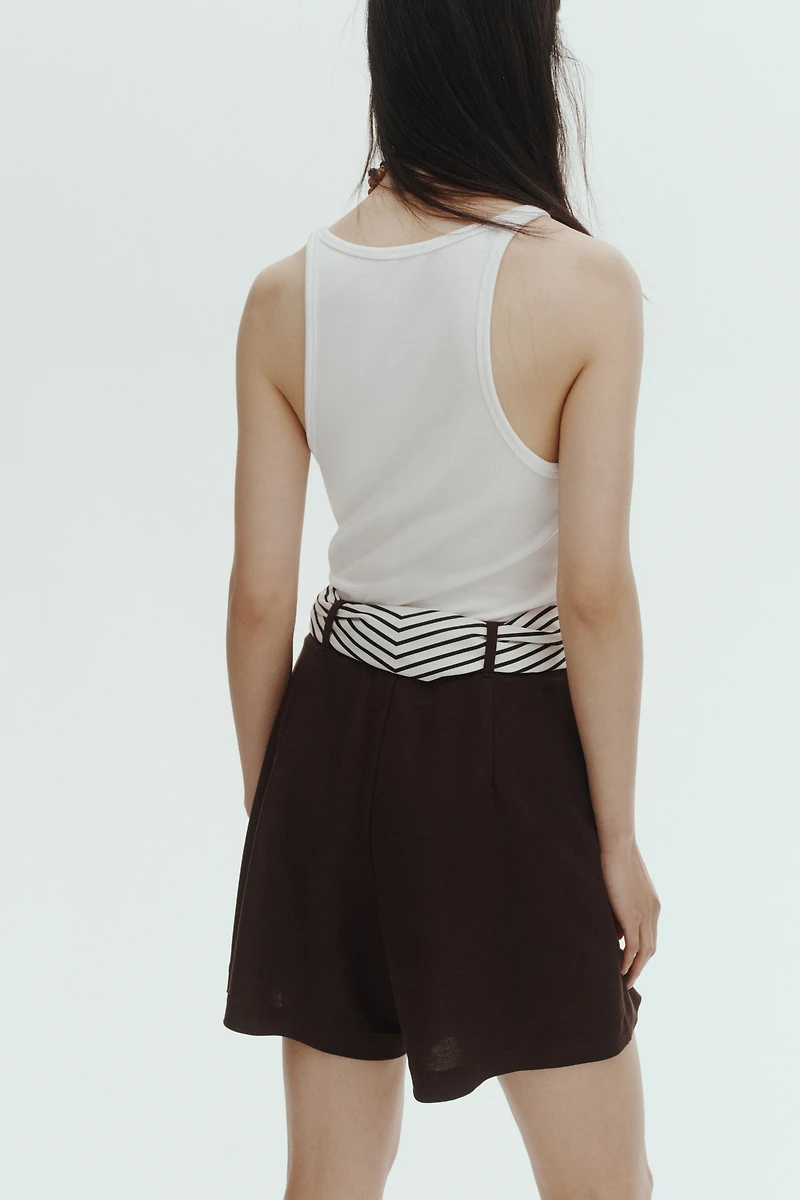 Dress Shorts with Belt