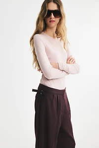 Pantalon à pinces avec pattes