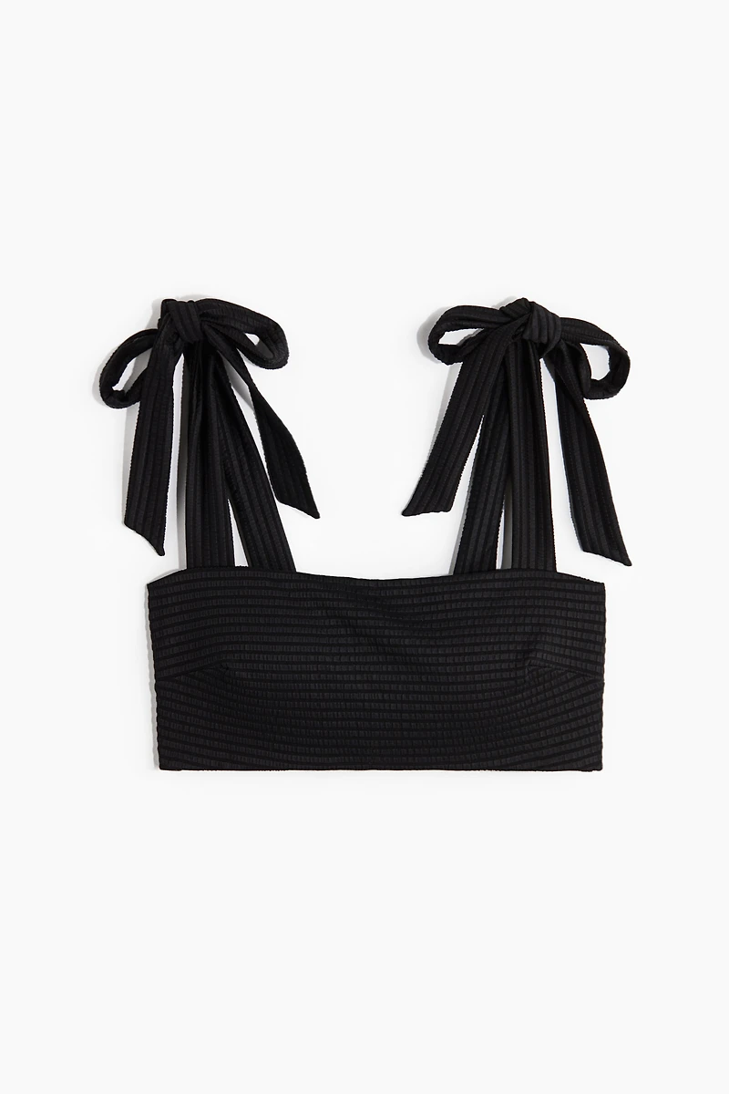 Padded Tie-Strap Bikini Top