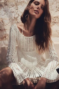 Crochet-Look Dress