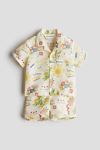 2-Piece Printed Linen Set