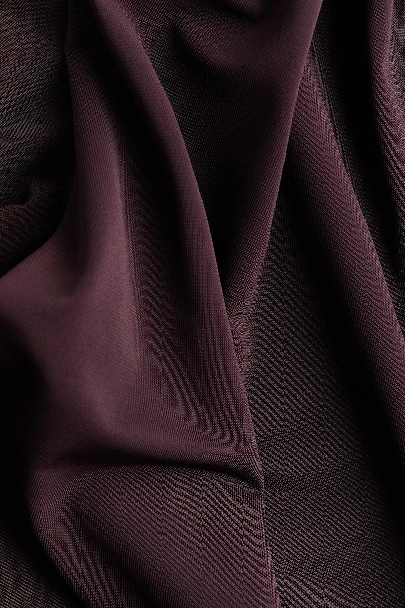 Draped Bubble-Hem Top