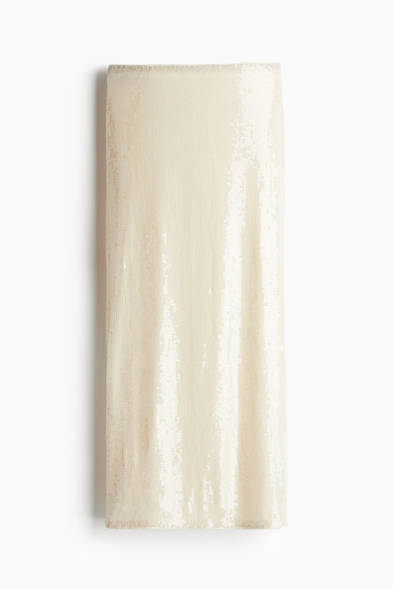 Jupe en voile à sequins