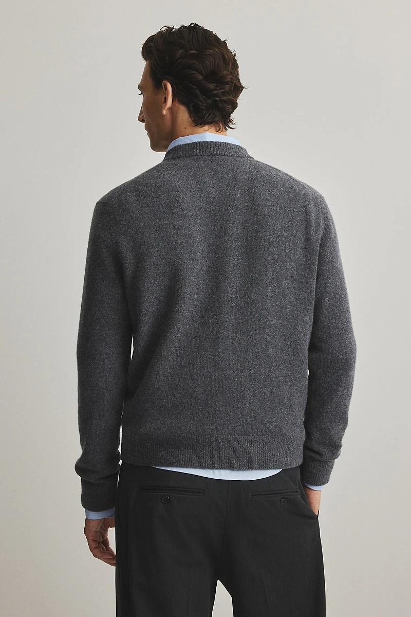 Regular-Fit Fine-knit Wool Sweater