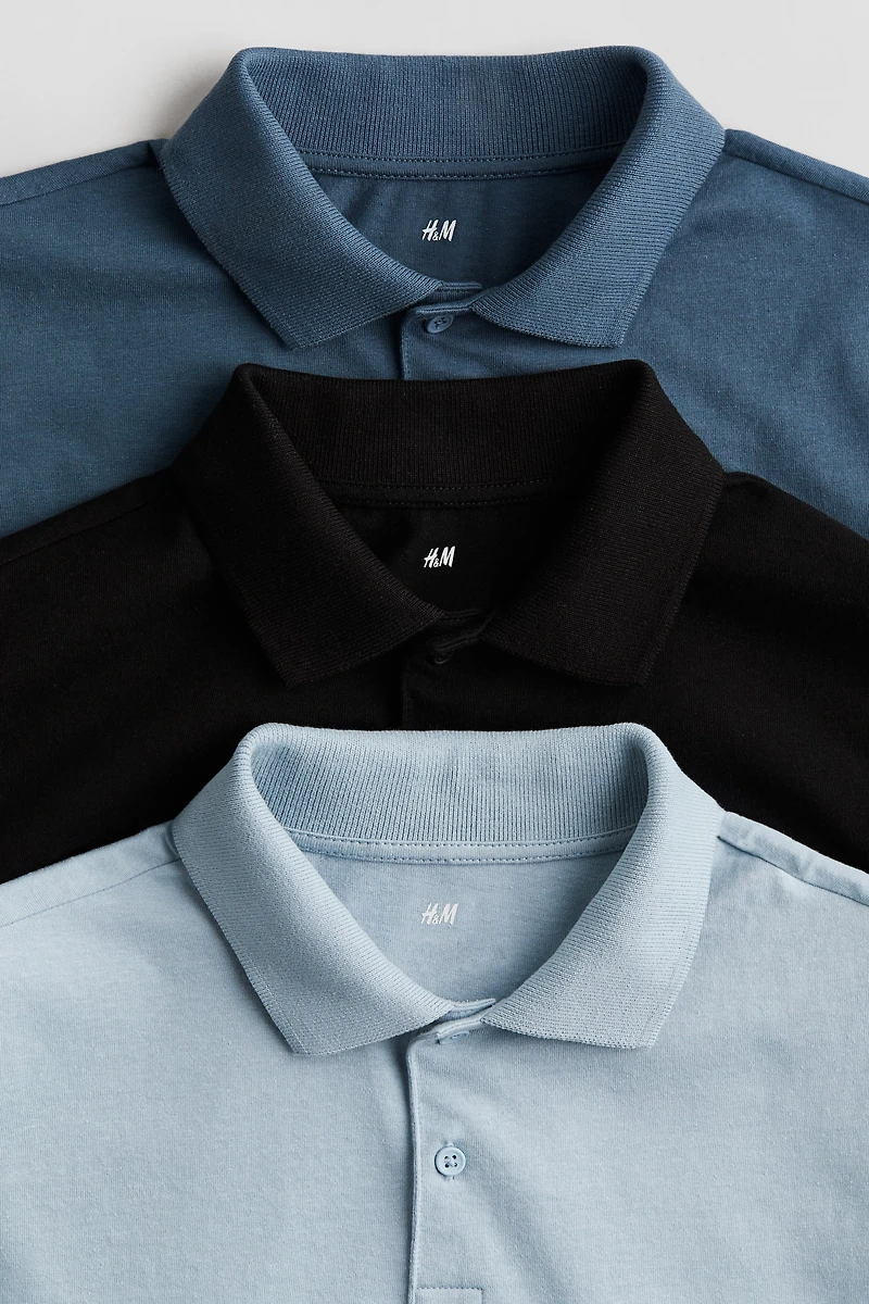3-pack Cotton Polo Shirts