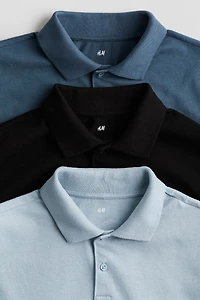3-pack Cotton Polo Shirts