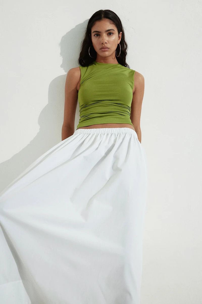 Draped Sleeveless Top