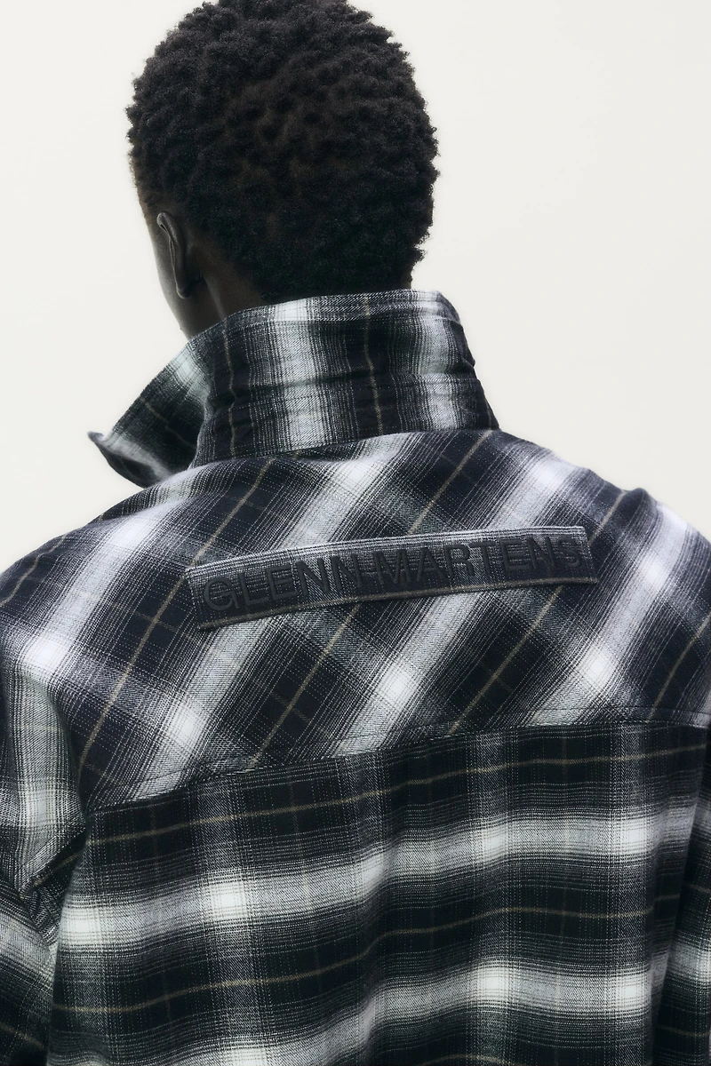 Surchemise entoilée en flanelle