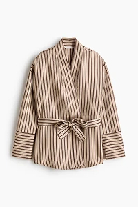 Wrap Top with Tie Belt