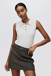 Belted Mini Skirt