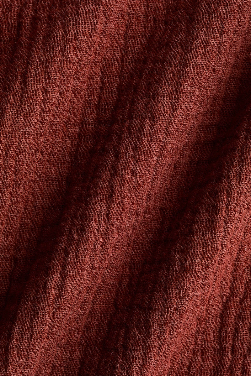 Straight-Leg Muslin Pants