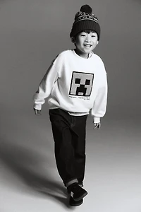 Oversized Printed Sweatshirt