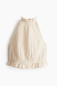 Textured Halterneck Top