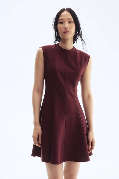 Flared-Skirt Mini Dress