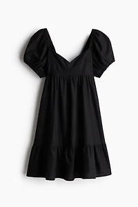 Puff-Sleeved Dress