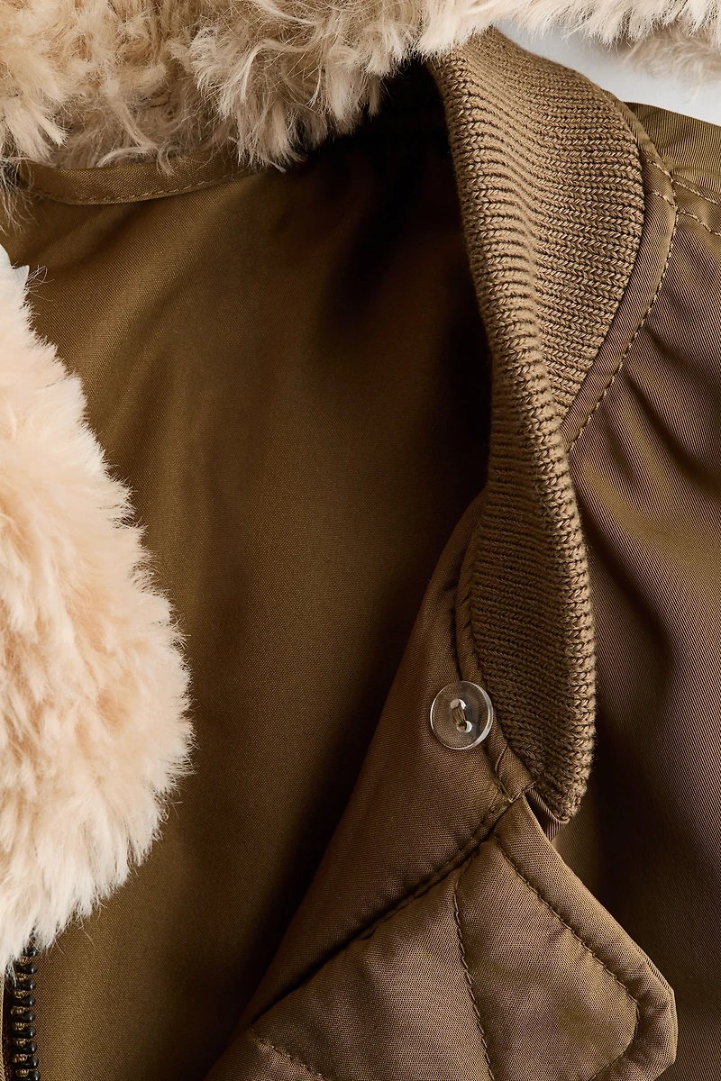 Blouson aviateur avec col