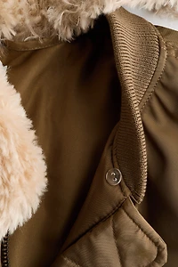 Blouson aviateur avec col