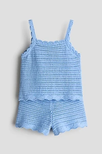 Ensemble 2 pièces en tricot texturé