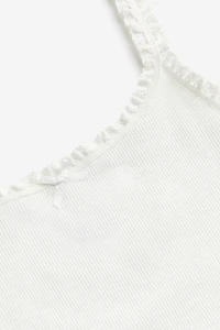 Lace-trimmed Tank Top