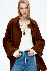Blouse volantée avec cordon de serrage