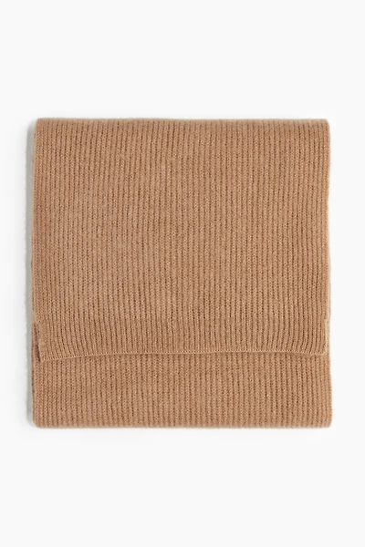 Ribbed Cashmere Scarf