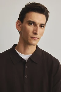 Regular-Fit Merino Wool Polo Shirt