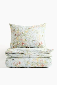 Patterned Cotton Duvet Cover Set