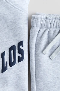 2-Piece Printed Sweatshirt and Shorts Set