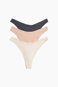 3-pack Microfiber Thong Briefs
