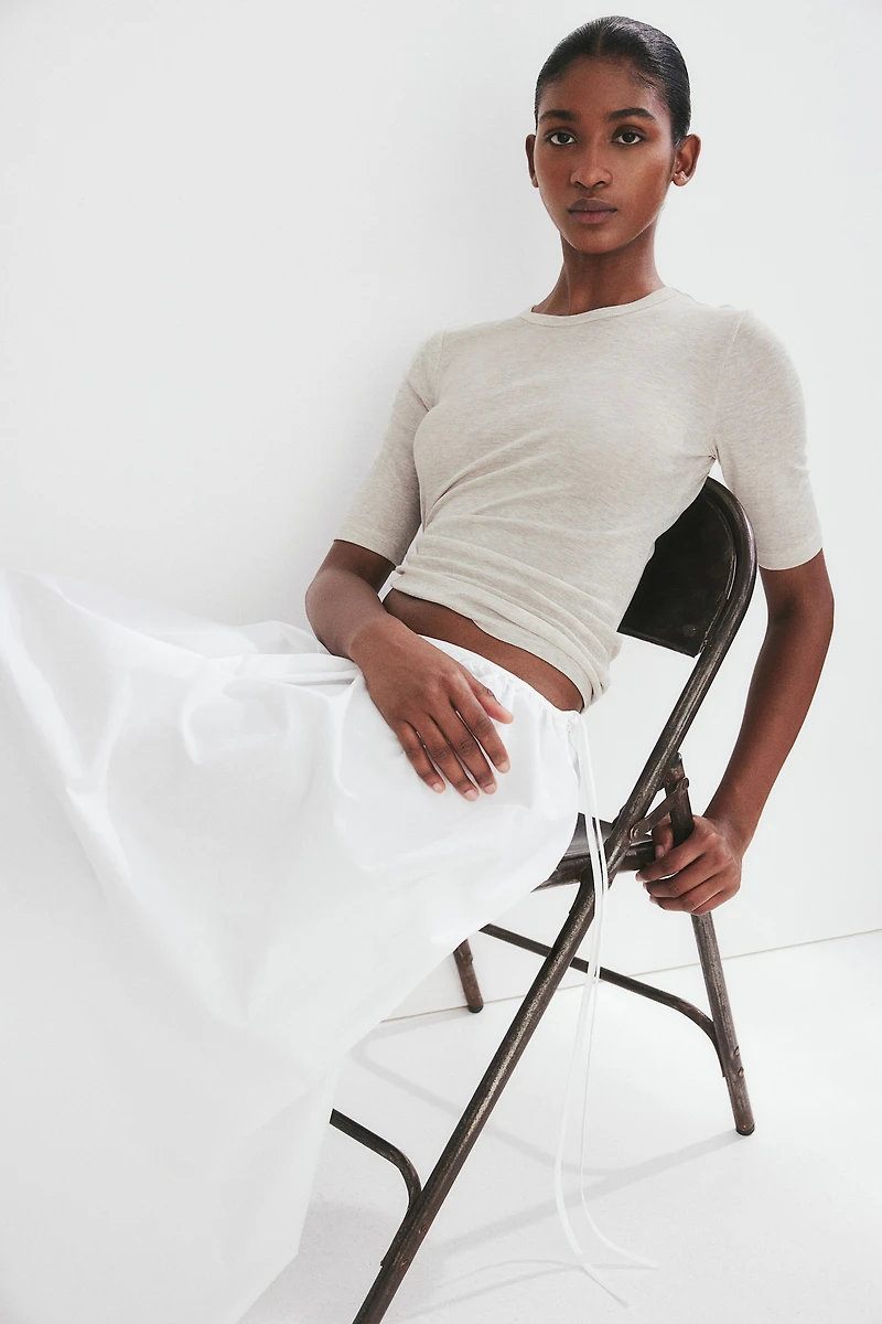 T-shirt en tricot fin