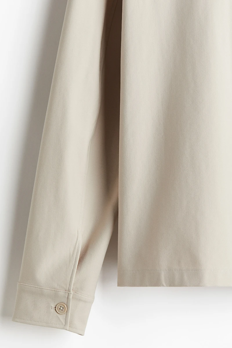 Regular-Fit Twill Overshirt