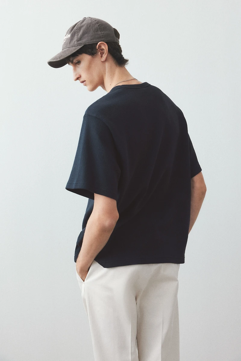 Regular Fit Waffled T-Shirt