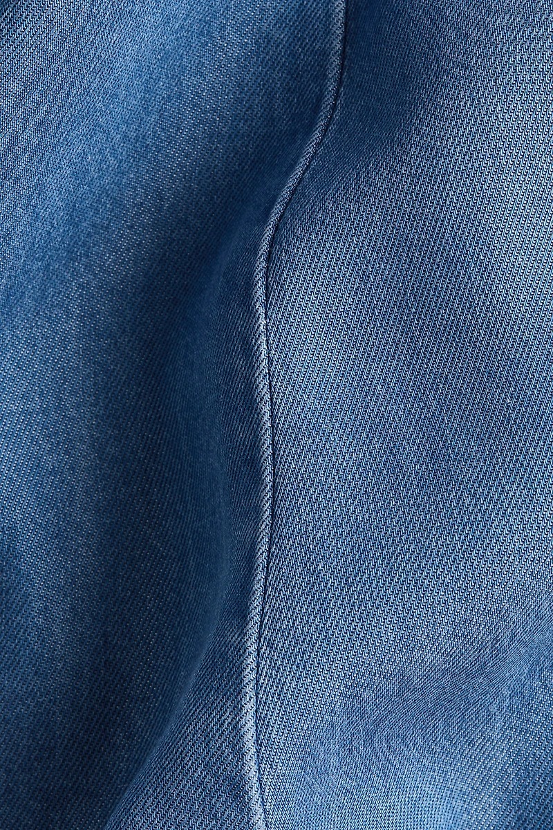 MAMA Robe en denim avec ceinture à nouer