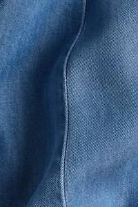 MAMA Robe en denim avec ceinture à nouer