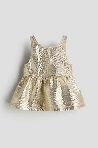 Shimmery Peplum Top
