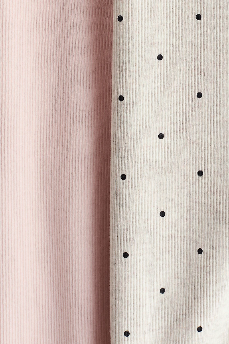 2-Pack Ribbed Cotton T-Shirts
