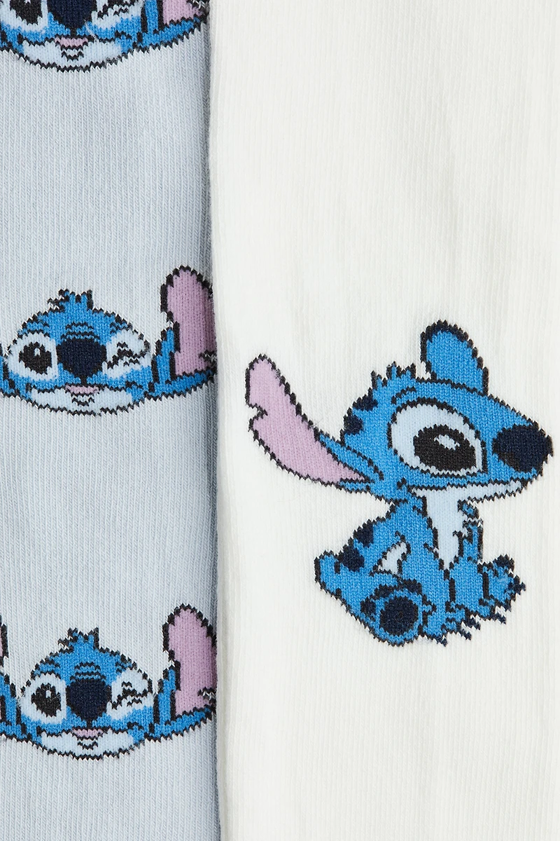 2-Pack Jacquard-Knit Tights