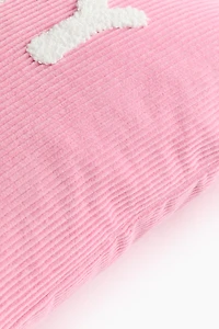 Loop-Embroidered Cushion Cover