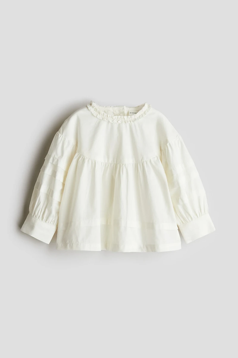 Blouse en popeline de coton