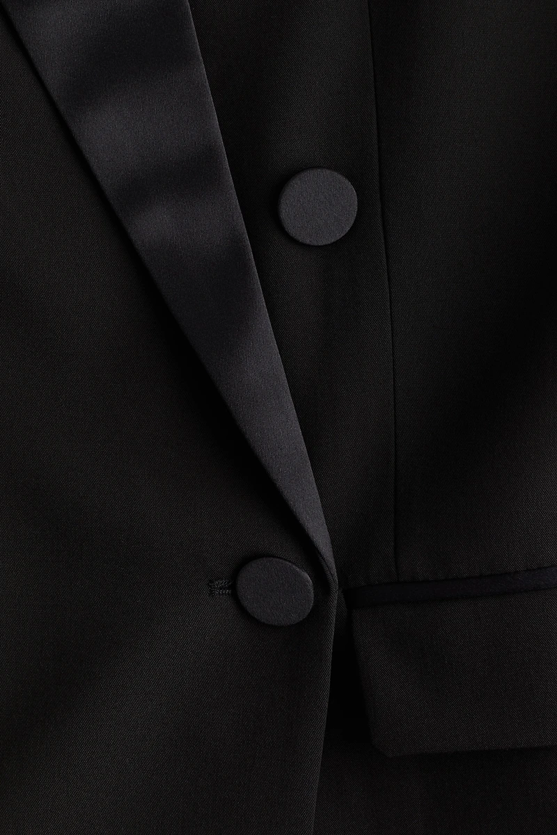 Veste de tuxedo à fermeture croisée