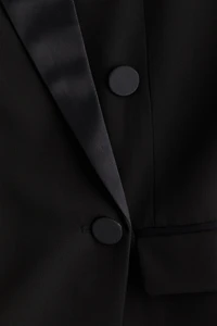Veste de tuxedo à fermeture croisée