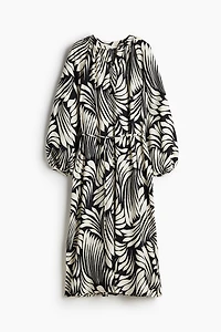 Balloon-sleeved Dress