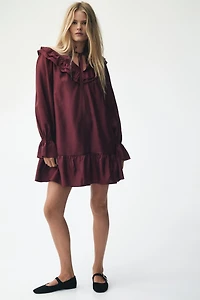 Ruffle-Trimmed Dress