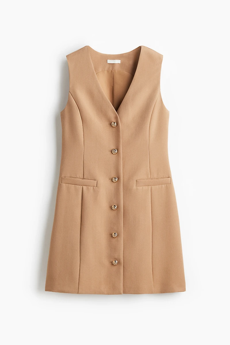 Button-Front Dress