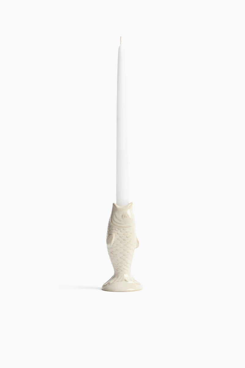 Stoneware Candlestick